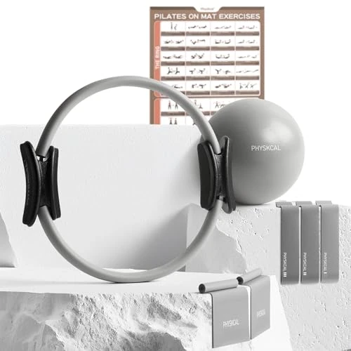 Limited-time offer: PhysKcal Pilates Kit, Pilates Ring Set with Pilates Ball & Bands, Grey from 29.99 £ to 29.99 £ (save 0.00%)