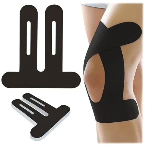 Limited-time offer: 10 x Kinesiology Knee Tapes, Knee Taping, Easy to Use, Breathable Material, 170% Elasticity, 4-7 Days Adhesion, Relieves Knee Pain During Sports, Cycling, (Black) from 15.56 £ to 15.56 £ (save 0.00%)