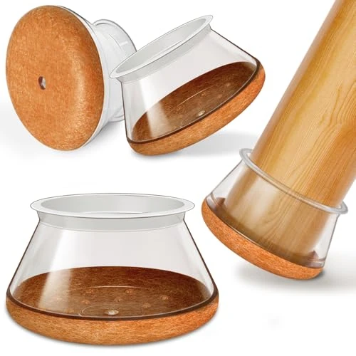 Offerta a tempo: OCONDA 24 Pezzi Gommini per Sedie Rotondi Silicone, Feltrini per Gambe di Mobili, Proteggere il Pavimento dal Rumore Trasparente (Fit:38-50mm) - 26.83% da 18.04 € a 13.20 €