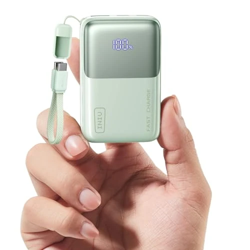 Offerta a tempo: INIU Mini Power Bank, 45W 10000mAh Ricarica Rapida Powerbank, PD3.0 QC4.0 USB C Input & Output Caricatore Portatile per iPhone 17 16 15 14 13 Pro Max, Samsung S22, Verde Chiaro - 24% da 45.99 € a 34.99 €