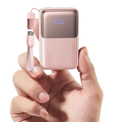 Offerta a tempo: INIU Mini Power Bank, 45W 10000mAh Ricarica Rapida Powerbank, PD3.0 QC4.0 USB C Input & Output Caricatore Portatile per iPhone 17 16 15 14 13 Pro Max, Samsung S22, Rosa Chiaro - 24% da 45.99 € a 34.99 €