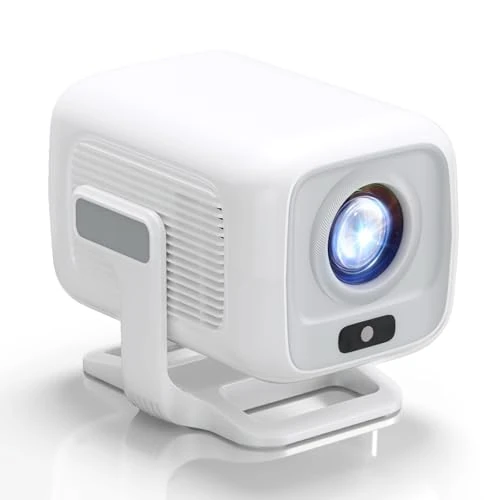 Offerta a tempo: Mini Proiettore [App integrata] Fuoco Automatico Proiettore Portatile 4K UHD WiFi 6 BT5.2 Cinema a Casa Portatile Keystone Compatibile con iOS/Android/TV Stick/PS5/Xbox Latenza Bassa Ruotabile 180° - 50% da 99.99 € a 49.99 €