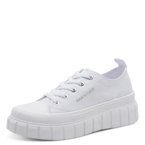 Zeitlich begrenztes Angebot: MARCO TOZZI Damen Sneaker weiches Feel Me Wechselfußbett Modern, weiß (White), 41 EU von 49.95 € auf 32.47 € (35% Rabatt)