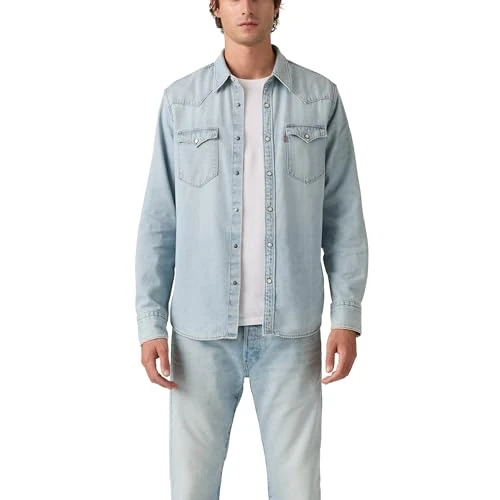 Offerta a tempo: Levi's Barstow Western Standard Camicia a Bottone Basso, Solucell Worn-in, XL Uomo - 13% da 62.57 € a 54.39 €