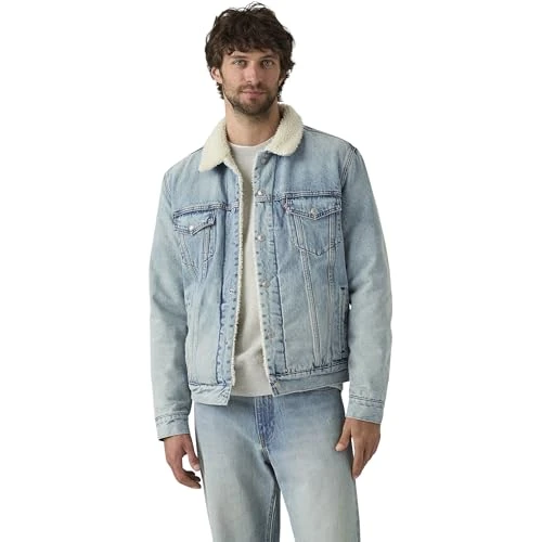 Levi's Giacca da uomo tipo 3 Sherpa Trucker, Kentucky Blue Sherpa - Blu, M