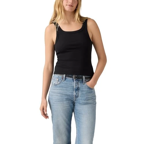 Limited-time offer: Levi's Essential Ribbed Tank Anthracite Night R from 25.00 £ to 15.95 £ (save 36.2%)