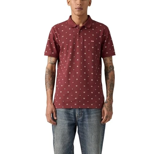 Oferta limitada: Levis Hm Polo Ebba Geo Oxblood Pattern P de 33.85 € a 33.85 € (ahorro 0.00%)