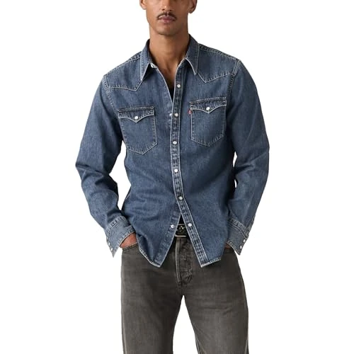 Limited-time offer: Levi's Herren Barstow Standard Hemd mit Button-Down-Kragen, Solucell Western, S from 72.25 £ to 58.50 £ (save 19%)