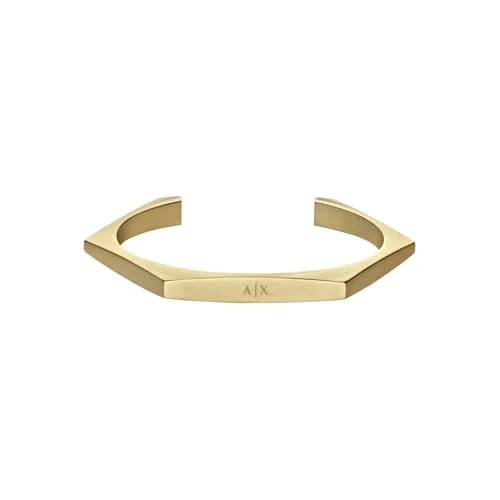 Armani Exchange Bracciale aperto in acciaio inossidabile da uomo