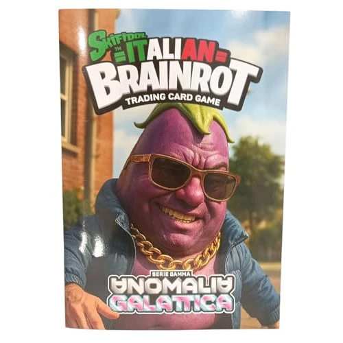 manuelkant Blank Album Binder + Bag for Collecting Cards Skifidol Italian Brainrot TCG