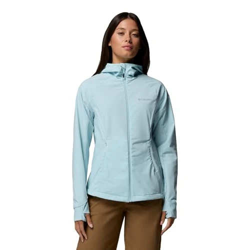 Offerta a tempo: Columbia Sweet AS 3 - Giacca softshell da donna, con cappuccio, taglia S, colore: blu marino - 33% da 100.00 € a 67.14 €