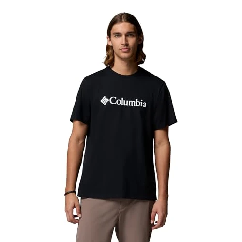 Offerta a tempo: Columbia CSC Basic Logo Tee, Maglietta classica da uomo in cotone da indossare tutti i giorni - 44% da 27.00 € a 15.00 €