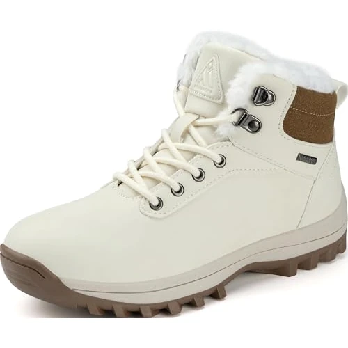 Limited offer: Mishansha Mens Womens Snow Boots Winter Warm Ankle Boots Fully Fur Lined Non-Slip Waterproof Shoes for Outdoor Walking Hiking Trekking from 34.99 EUR to 34.99 EUR (save 0%)