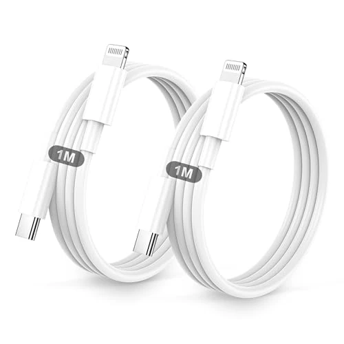 Offerta a tempo: Cavo IPhone USB C Lightning,Cavo Di Ricarica Rapida,2 Pezzi 1M+1M Cavetto USB C Lightning Per IPhone 14/13/13pro/12/12 Pro/Max/12/Mini/11/11 Pro/Max/Se/Xs Max/Xs/Xr/X/8/8 Plus/7/6s/6 Plus 5s/5c/Ipad - 15% da 8.99 € a 7.64 €