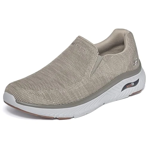 Limited-time offer: Skechers Men's Locke Trainer, Taupe, 8 UK from 69.00 £ to 41.39 £ (save 40%)