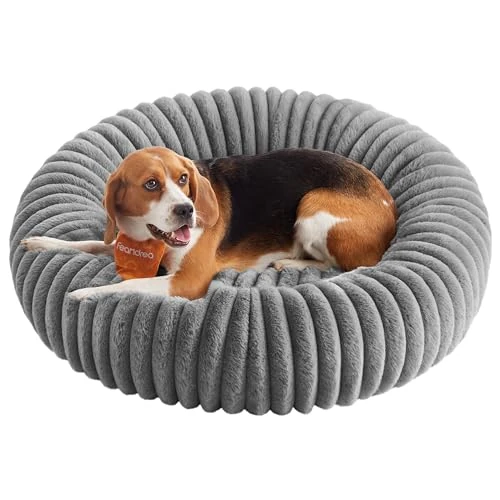 Limited offer: Feandrea Dog Bed, Large Pet Bed with Soft Padding, 80 cm, Washable, Non-Slip, Dove Grey PGW304GD01 from 34.99 EUR to 26.24 EUR (save 25%)