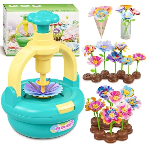 Plunack Craft Activity for Kids, DIY Bouquet Making Set, Flower Toys for Girls 3, 4, 5, 6, 7, 8, 9 Years, Creative DIY and Christmas Gift Idea