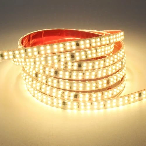 Offerta a tempo: pcning 2835 240leds/m Doppia Fila Adesive 2M LED Striscia 220V, IP65 Flessibili Strisce 3000K 2 Metri Super Luminous Strip per Interno Esterno (Bianco Caldo, 2M) - 31% da 35.00 € a 24.31 €
