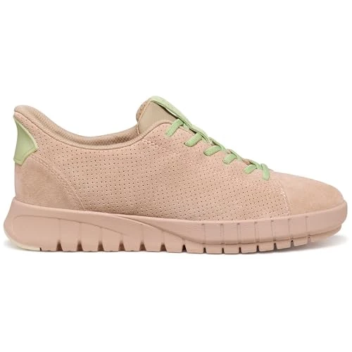 Zeitlich begrenztes Angebot: Geox Damen D FLEXTRIDE Plus C Sneaker, Rose/LT Green, 39 EU von 110.00 € auf 95.24 € (13% Rabatt)