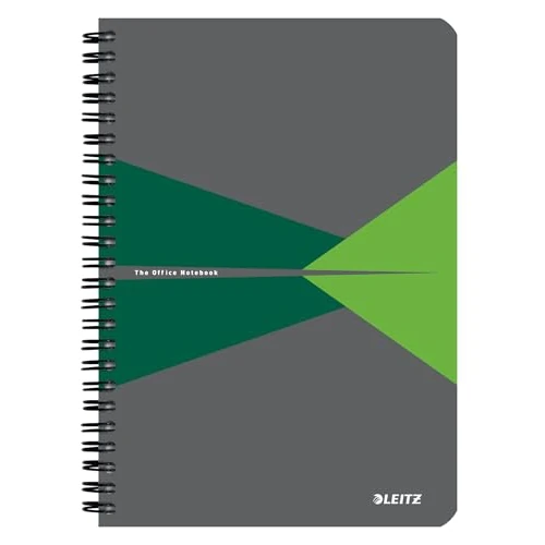 Limited-time offer: Leitz Office College Pad - A5 Lined Notebook with Cardboard Cover, Spiral Binding, 360 Degree Opening, 180 Pages / 90 Sheets of FSC-Certified Paper (80 g/m²), For Office & School, Green, 44591055 from $12.58 to $12.58 (save 0.00%)