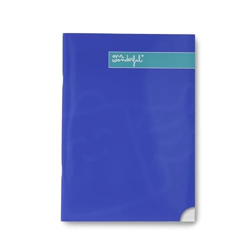 Oferta limitowana: Mr. Wonderful - Classeur à anneaux et folios - Bleu - Classeur à 4 anneaux - Comprend folios de replace - 120 feuilles z 15.37 zł na 15.37 zł (oszczędź 0.00%)