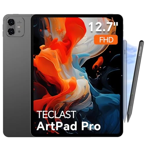 TECLAST Tablet Artpad Pro 12.7 Inch Android 15 Tablets, Helio G99 Gaming Tablet | 20GB RAM 256GB ROM | Dual SIM LTE | 10000mAh | Widevine L1 | GPS/GMS | USBC Connection | 30W Quick Charge | Pen incl.