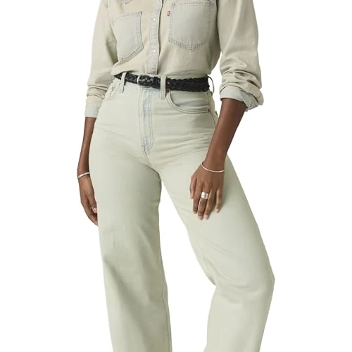 Offre limitée : Levi's Ribcage Wide Leg H223 De ORO de 109.00 € à 109.00 € (0.00% de remise)