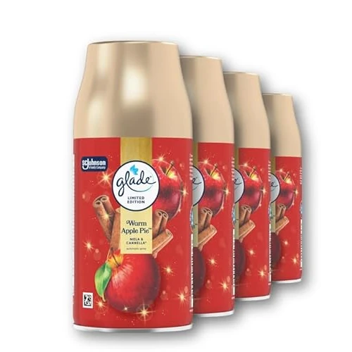 Offerta a tempo: Glade Automatic Spray Ricarica, Profumatore per Ambienti, Edizione Limitata, fragranza Warm Apple Pie, Confezione da 4 ricariche - 5% da 18.76 € a 17.74 €
