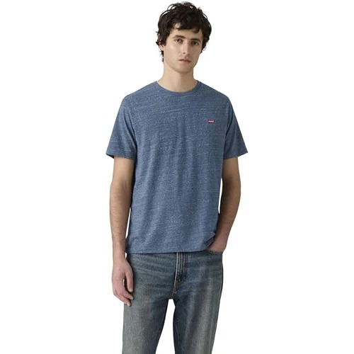 Limited-time offer: Levi's Men's T-Shirt Original in Cotton, Crew Neck, Multicolor (Triblend Jersey Quie), L from 27.00 £ to 9.74 £ (save 63.93%)