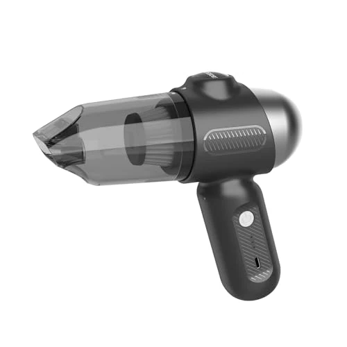 EBOSSOM Odkurzacz ręczny, akumulatorowy, 4 w 1,12 kPa, bezprzewodowy, mocny, 2-biegowy, z filtrem HEPA do kuchni, komputera, domu i sierści zwierząt (kolor czarny, 12 kPa)