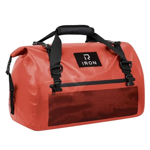 Offerta a tempo: IRON JIA'S Borsa Moto Impermeabile Borsa Sella Posteriore Viaggio Arancione-50L - 38% da 64.99 € a 39.99 €