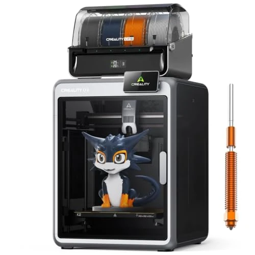 Zeitlich begrenztes Angebot: Creality K2 Combo(A) 3D-Drucker mit Ersatzdüse, Mehrfarbendruck mit CFS, bis zu 600 mm/s Hochgeschwindigkeit, KI-Kamera zur Fehlererkennung, automatisches Leveling, 260×260×260 mm Bauvolumen von 699.00 € auf 499.00 € (29% Raba