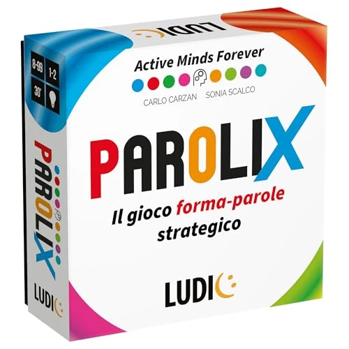 Offerta a tempo: Ludic - Parolix - Il Gioco Forma-Parole Strategico | Giochi di Società per Tutta la Famiglia, Gioco Da Tavolo per Ragazzi e Adulti, Idea Regalo Bambini, Famiglie e Anziani, Giochi Intelligenti - 39% da 16.99 € a 10.39 €