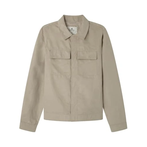 Offre limitée : SPRINGFIELD Suede Trucker Smart with Closure, Side Chest Patch Pockets, Adjustable Cuffs and Waistband. Veste en Daim, Sable, L Homme de 32.54 € à 32.54 € (0.00% de remise)