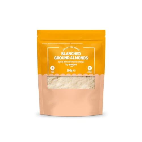 Zeitlich begrenztes Angebot: by Amazon Blanchierte Gemahlene Mandeln - 200g von 3.22 € auf 3.22 € (0.00% Rabatt)