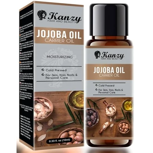 Offre limitée : Kanzy Huile de Jojoba 10 ml – Huile Pure Pressée à Froid pour les Cheveux, la Peau, les Ongles et le Visage de 5.99 EUR à 5.69 EUR (remise 5%)