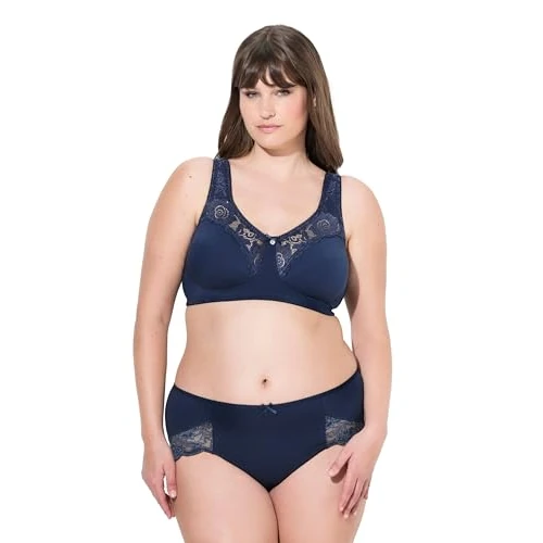 Offerta a tempo: Ulla Popken Donna Reggiseno Contenitivo Blu Notte 95C - 47% da 35.99 € a 18.95 €