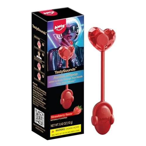 Offre limitée : AMOS Musicales Sucette Bonbon Lollipop, 1x Strawberry Fraise Audio Sucettes, Noël Christmas Fête Sucettes Gift, Bonbon Sans Sucre Individuel Emballés Candy Parfait Pour Fête de 14.99 € à 14.99 € (0.00% de remise)