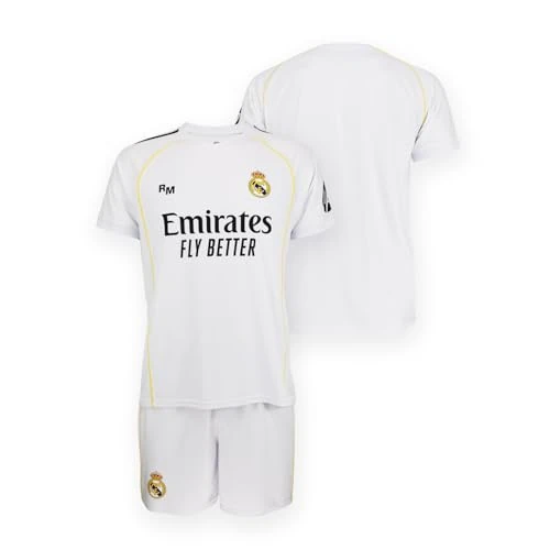 Real Madrid Ensemble Enfant 1ère Tenue 25-26 Chemise Unisexe Enfant