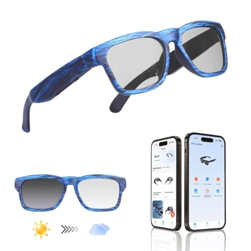 Offerta a tempo: OHO AI Smart Glasses, Photochromic Z87.1 Open‑Ear Bluetooth Sunglasses - 0.00% da 81.34 € a 81.34 €