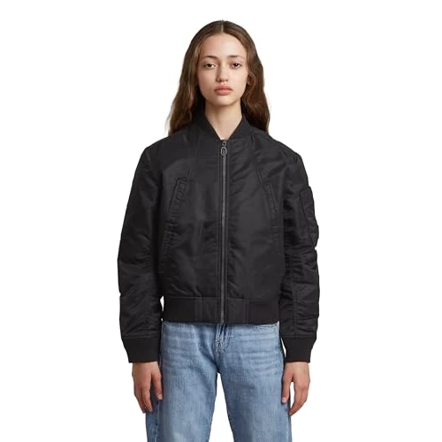 Offre limitée : G-STAR Veste Bomber Ovs pour Fille, Noir (DK Black D26688-01-6484), 12 Ans de 91.99 € à 91.99 € (0.00% de remise)