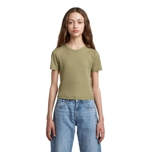 Offerta a tempo: G-STAR T Shirt SS Slim Crop 1x1 Rib - 42% da 9.39 € a 5.42 €