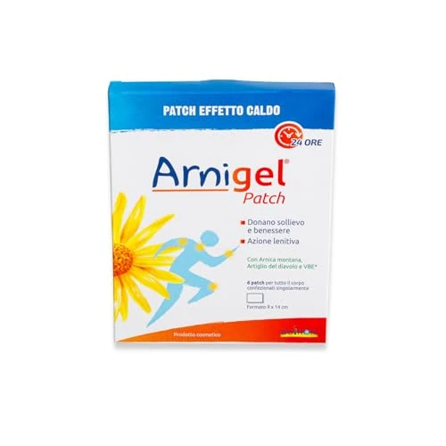 Offerta a tempo: Arnigel Patch Collo - Cerotti Effetto Caldo 24 ore, Arnica montana, 6 Patch - 38% da 15.30 € a 9.56 €