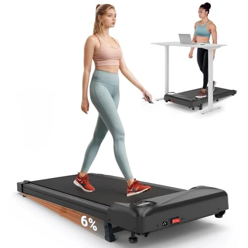 Offerta a tempo: Tapis roulant THERUN 2-in-1, inclinazione del 6% o del 10%(nero) | 10 km/h o 6 km/h, con motore silenzioso da 2,75 PS, telecomando e pannello LED per casa e ufficio - 5% da 99.99 € a 94.99 €