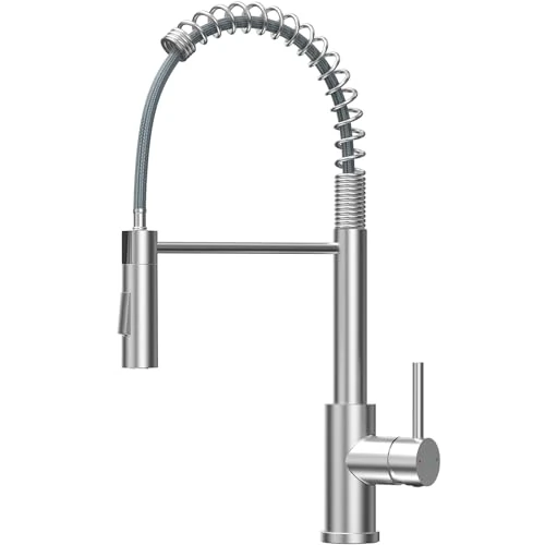 Offerta a tempo: CECIPA Rubinetto Lavello Cucina, Miscelatore Cucina Con Doccetta Estraibile, Rubinetto Cucina Con Due Tipi Di Getto D'acqua, Miscelatore Lavello Cucina Ad Arco Alto, Acciaio Inossidabile Spazzolato - 9% da 64.99 € a 58.99 €