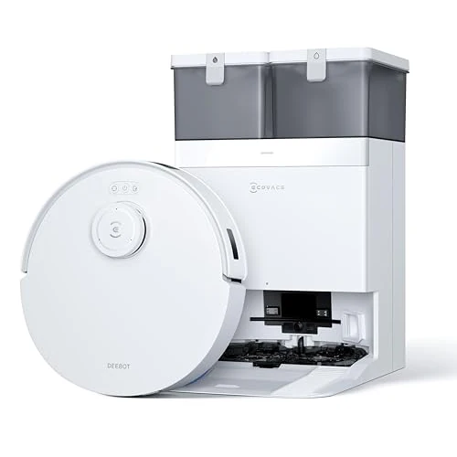 Offerta a tempo: ECOVACS DEEBOT T30C Pro Omni GEN 2 Robot aspirapolvere con funzione di pulizia, aspirazione 18000Pa, svuotamento automatico, asciugatura ad aria calda, durata 200 minuti, ideale per peli di - 0.00% da 499.00 € a 499.00 €
