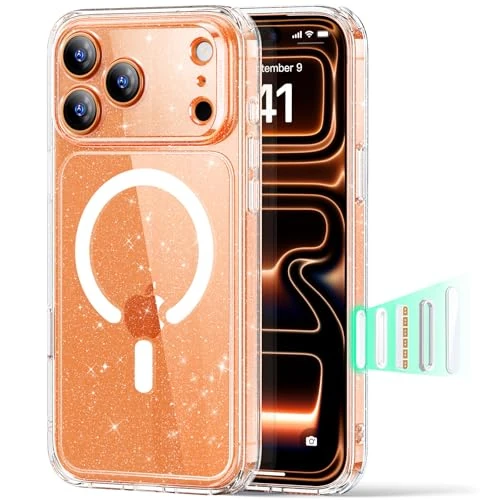 Offerta a tempo: ESR Cover per iPhone 17 Pro Max, Custodia per controllo della fotocamera, Compatibile con MagSafe, Protezione antiurto di livello militare, Angoli Air Guard ammortizzanti, Glitterato - 19% da 20.99 € a 17.09 €