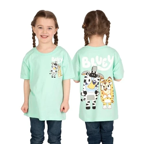 Oferta limitada: Bluey Camiseta Niña, Ropa De Niños Verano, Camiseta Manga Corta Niña Bingo, Camisetas Niño Algodón, Verde 9-10 años de 13.49 € a 9.49 € (ahorro 30%)