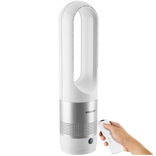 Offre limitée : tectake® Ventilateur Colonne Ventilateur Silencieux & Oscillant 80°, 8 Vitesses Minuterie avec Télécommande Ecran LED Ventilateur portable pour Bureau Chambre Salon Maison - Blanc de 59.99 € à 59.99 € (0.00% de remise)