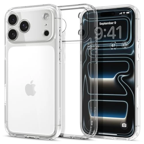 Spigen Cover Ultra Hybrid Compatibile con iPhone 17 Pro - Trasparente